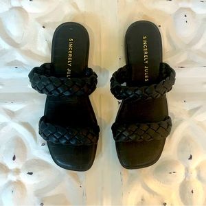 Sincerely Jules Black Rope Sandal
